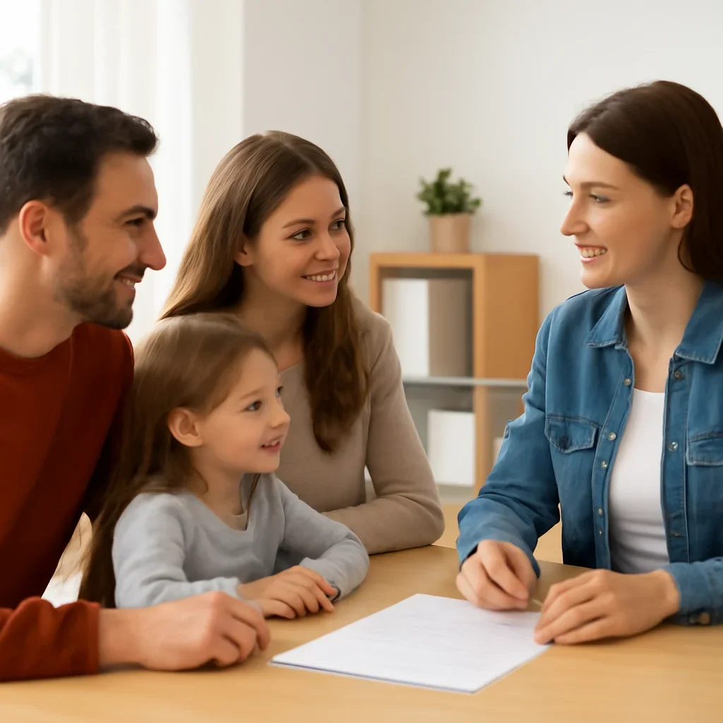 Family reviewing a Vancouver Babysitting Course date